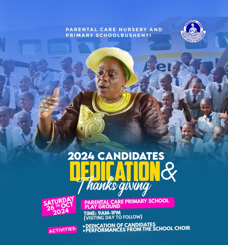 Parental Care Nursery and Primary School Bushenyi prepares for the dedication of 2024 candidates.